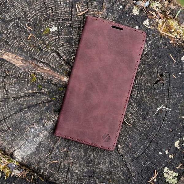 Spacecase Plånboksfodral Till Samsung Galaxy A14 5G Rött Skydd