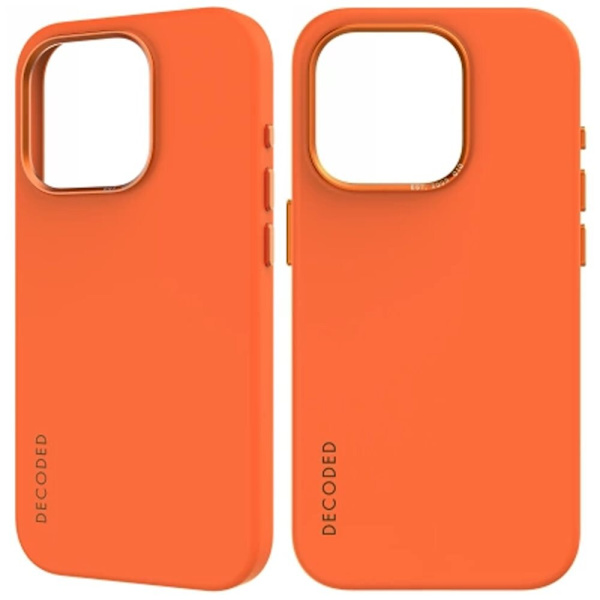 Dekodet - MagSafe-kompatibelt silikonbeskyttelsesdeksel for iPhone 15 Plus (Aprikos)