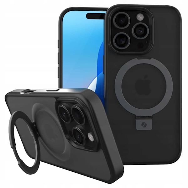 Spacecase Case Ring Pro Magnetic För Iphone 16 Pro Black