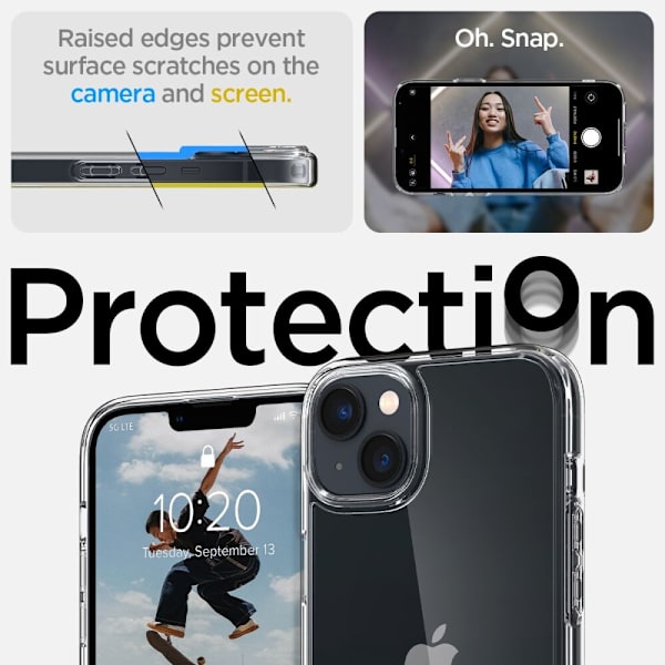 SPIGEN ULTRA HYBRID IPHONE 14 PLUS KRYSTALLKLAR