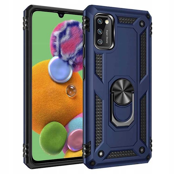Spacecase Ring Nx-Fodral För Samsung Galaxy A41 Blå