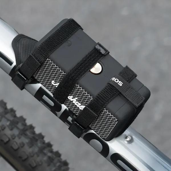 Rockbros 50210064001 Sykkelstropp med borrelås for Bluetooth-høyttaler eller vannflaske - Svart