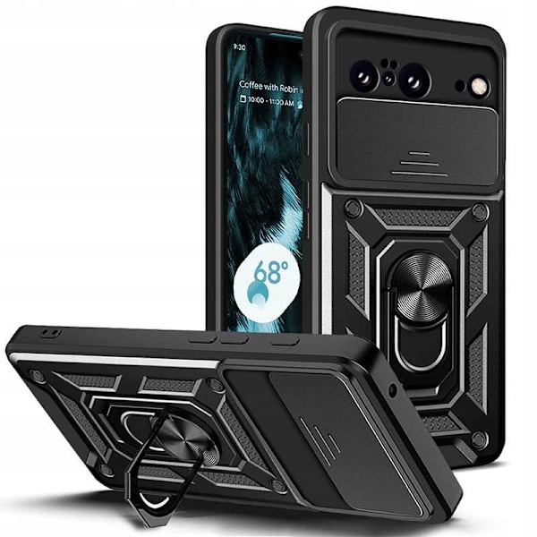 Spacecase Case Cover För Google Pixel 8 Svart Telefonskydd