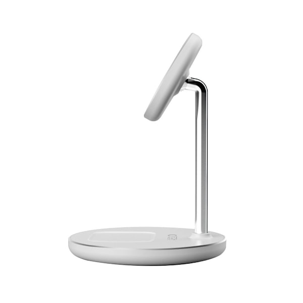 TECH-PROTECT QI15W-A21 2IN1 MAGNETISK MAGSAFE TRÅDLØS LADER HVITT