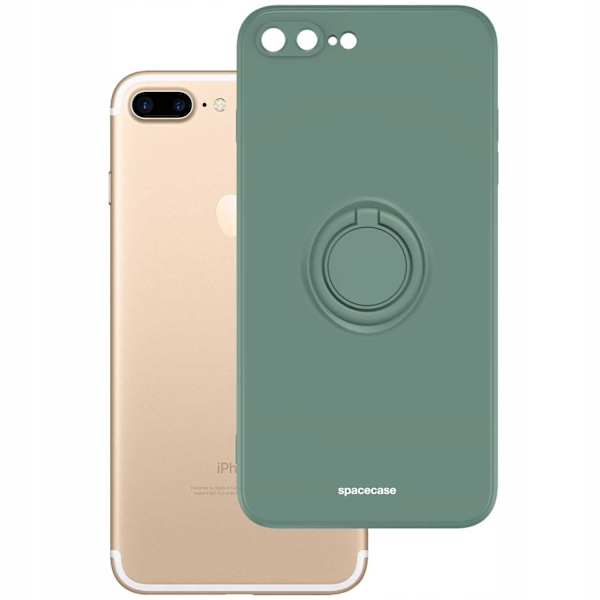 Spacecase Silikonringsfodral För Iphone 7 8 Plus Mörkgrön
