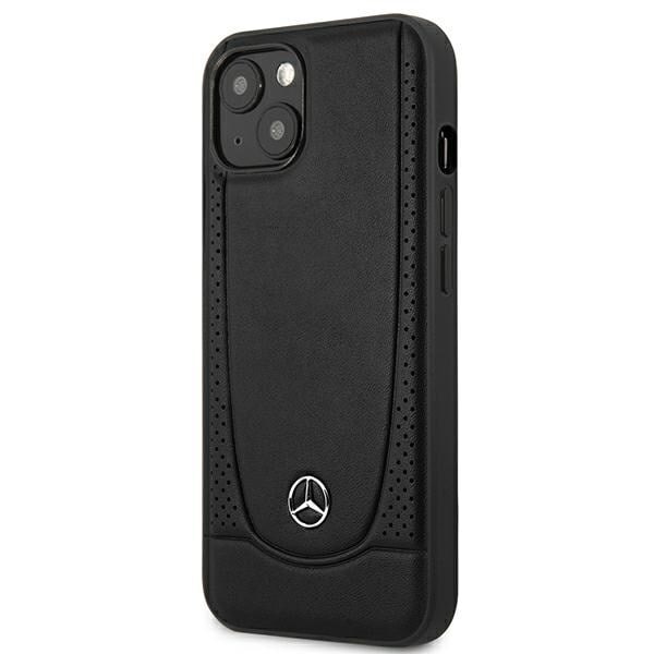 Mercedes MEHCP15MARMBK iPhone 15 Plus 6.7 svart/svart hardt deksel Leather Urban