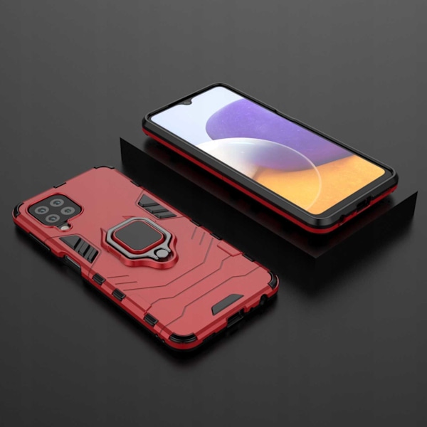 Spacecase Case X-Ring Case För Samsung Galaxy A22 M22 4G Röd