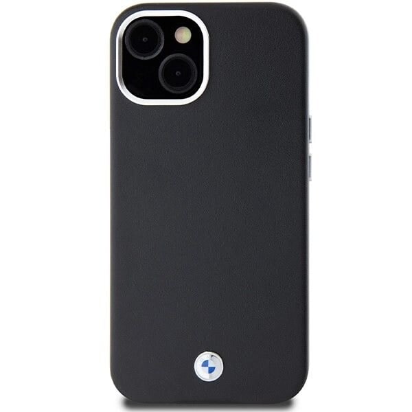 BMW SIGNATURE WRAPPED METAL MAGSAFE COVER TIL IPHONE 15/14/13 - SORT