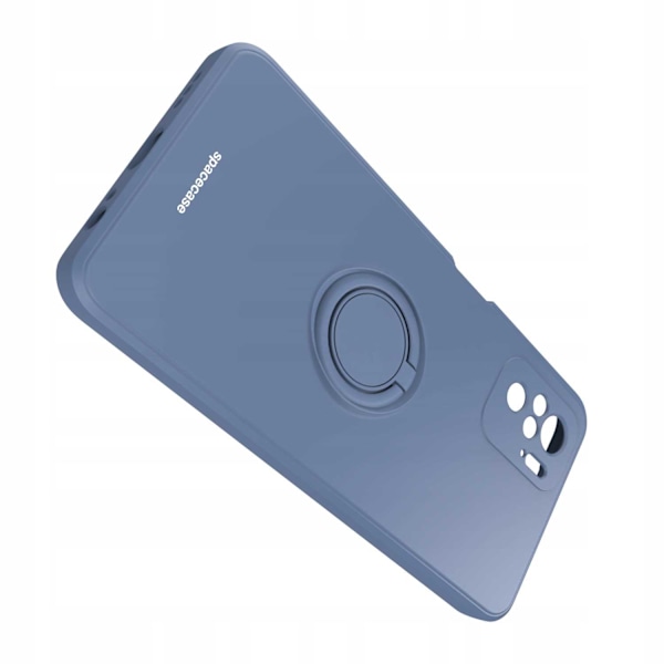 Spacecase Silikonecase Ring För Xiaomi Redmi Note 10 10S Blå