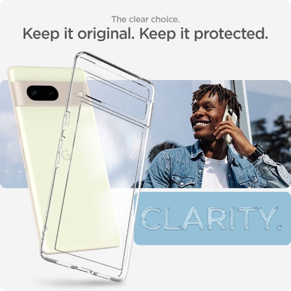 SPIGEN ULTRA HYBRID GOOGLE PIXEL 7 KRYSTALLKLAR