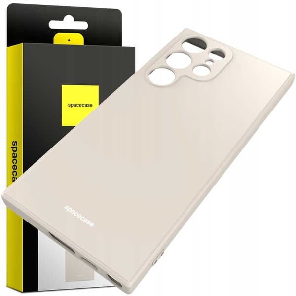 Spacecase Silikonfodral För Samsung Galaxy S23 Ultra Bone