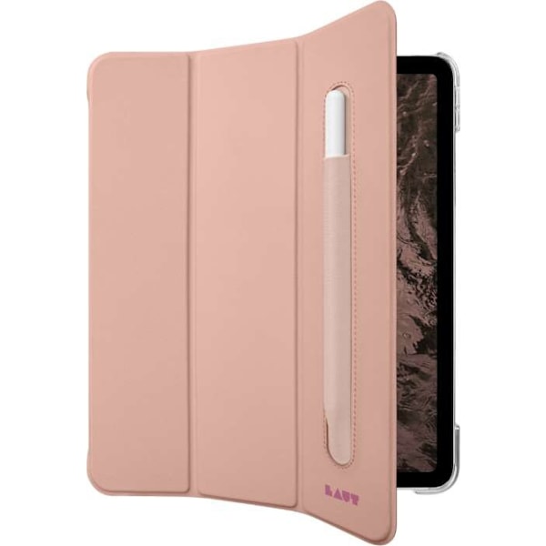 LAUT Huex Folio - beskyttende etui med holder Apple Pencil for iPad Pro 12.9 4/5/6G (rosa)