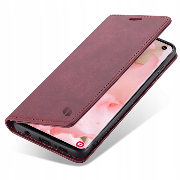 Spacecase Väska Plånbok Galaxy S10 Rött Läder För Samsung