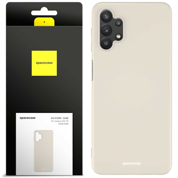 Spacecase Silikonfodral För Galaxy A32 5G Bone