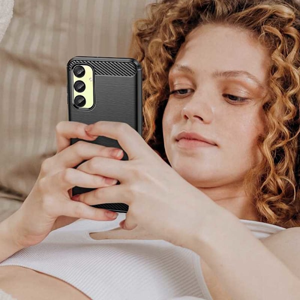 Spacecase Case Carbon Case För Samsung Galaxy A25 5G Svart