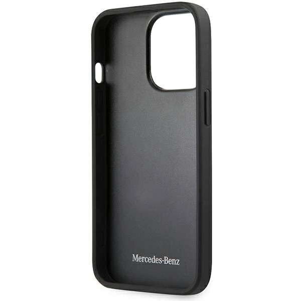 Mercedes MEHCP15XARMBK iPhone 15 Pro Max 6.7 svart/svart hårt fodral Läder Urban