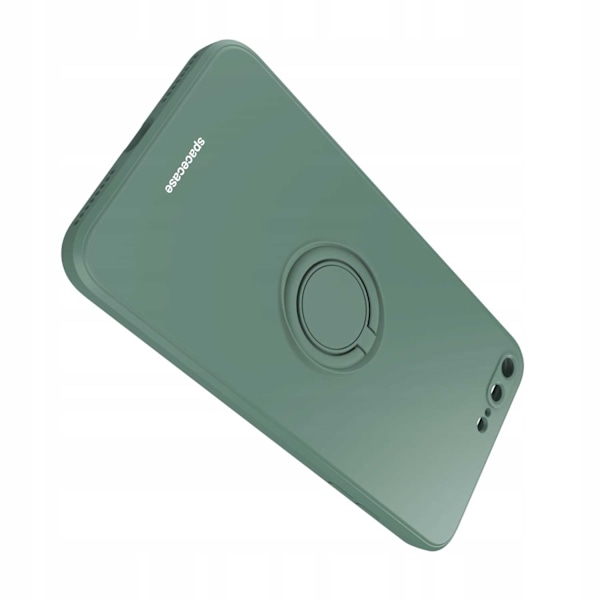 Spacecase Silikonringsfodral För Iphone 7 8 Plus Mörkgrön
