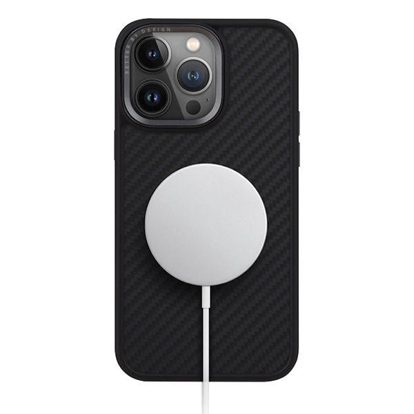 UNIQ-deksel Keva iPhone 15 Pro Max 6.7 Magclick Oppladbar svart/kullsvart