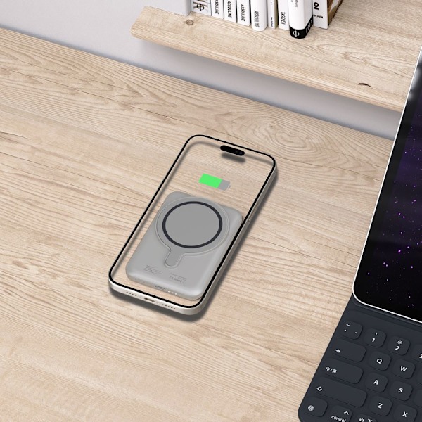 TECH-PROTECT PB10 LIFEMAG MAGSAFE POWER BANK 5000MAH TITANIUM
