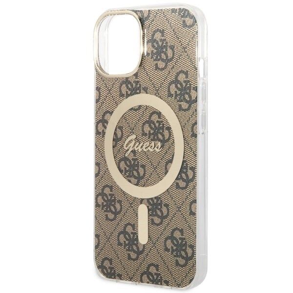 Guess GUHMP14MH4STW-deksel til iPhone 14 Plus 6.7 - brun 4G MagSafe