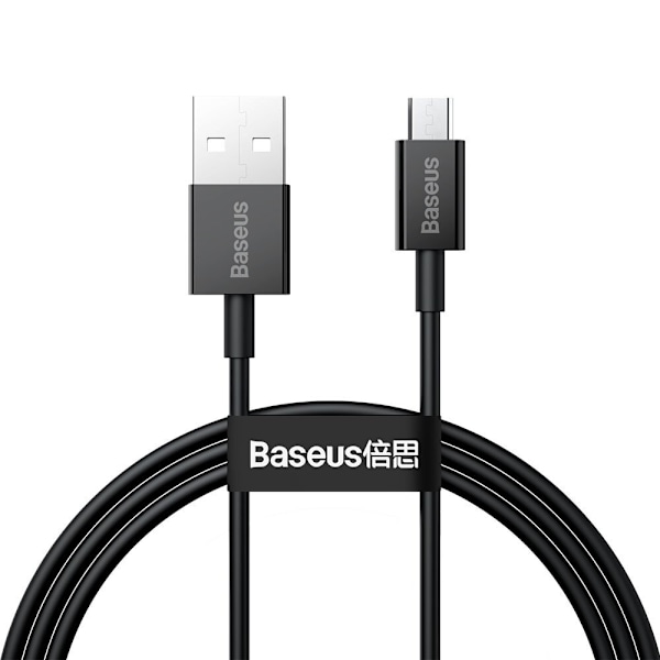 Baseus Superior-kabel USB - mikro-USB-kabel for hurtiglading 2A 1m svart (CAMYS-01)