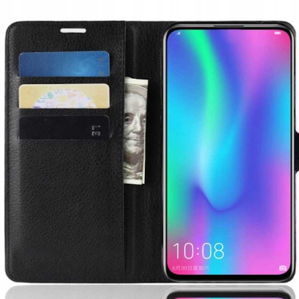Litchi Fodralskydd För Huawei P Smart Z Svart Skydd