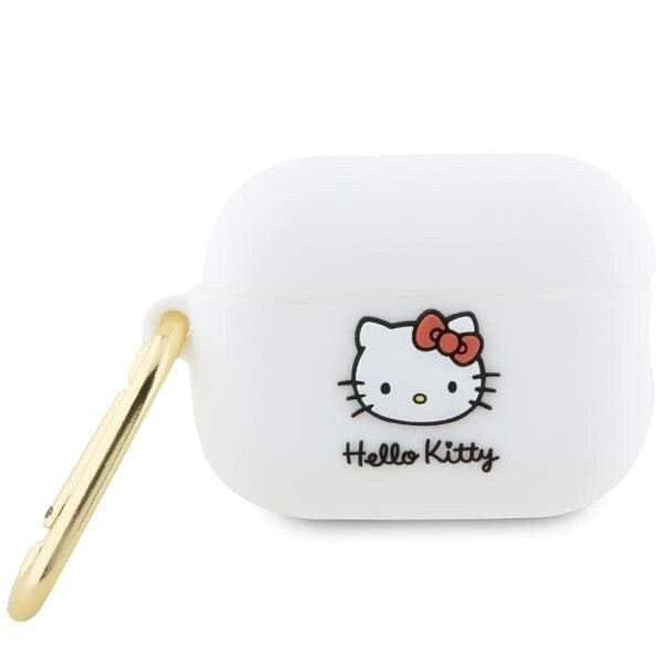 Hello Kitty Silikon 3D Kitty Head Case for AirPods Pro 2 (2022/2023) - Hvit