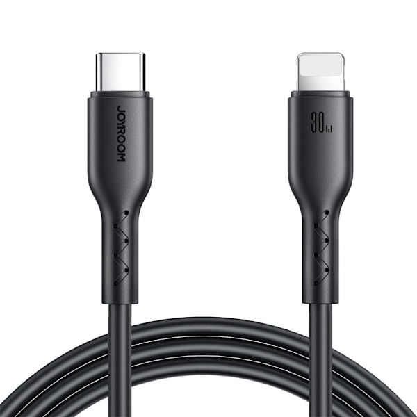Joyroom Flash-Charge Series SA26-CL3 USB-C / Lightning-kabel 30W 1m - svart