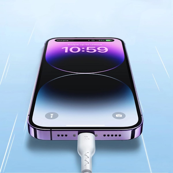 Joyroom Flash-Charge Series SA26-CL3 USB-C / Lightning-kabel 30W 1m - svart