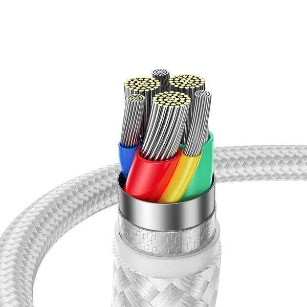 Joyroom USB-kabel - Lightning 2,4A Surpass Series 1,2m Hvit (S-UL012A11)