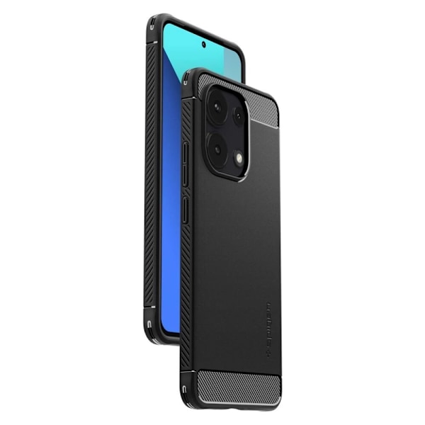 Spigen Rugged Armor-deksel til Xiaomi Redmi Note 13 4G / LTE - matt svart