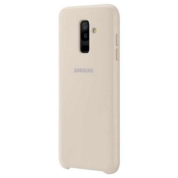 Fodral Samsung EF-PA605CF A6 Plus 2018 A605 guld/guld Dual Layer Cover