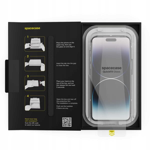 Spacecase Quickfit Härdat Glas För Iphone 14 Pro Max Skärmskydd