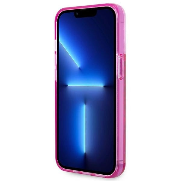 KARL LAGERFELD LIQUID GLITTER ELONG ETUI TIL IPHONE 14 PRO - PINK