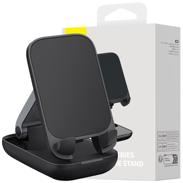 Baseus Seashell Series Justerbar Telefonholder - Svart
