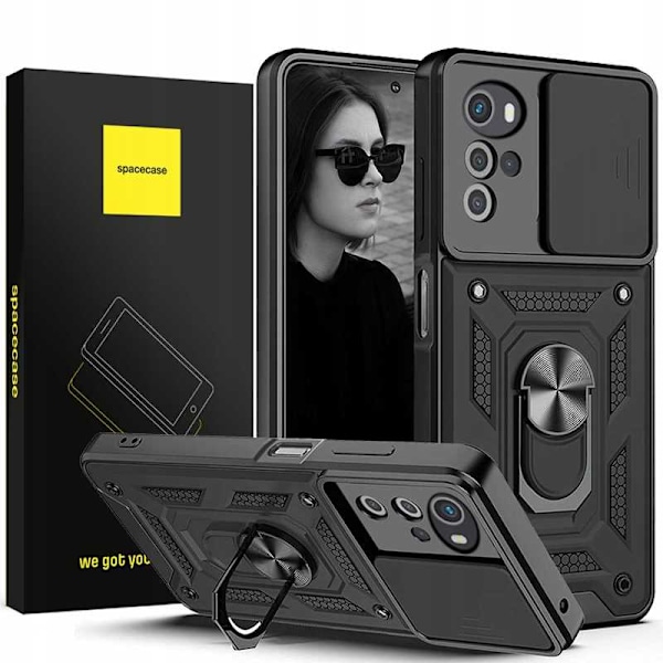Spacecase Case Cover För Motorola G22 Black Protective