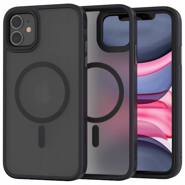 Spacecase Hybrid Case För Iphone 11 Magnetic Black