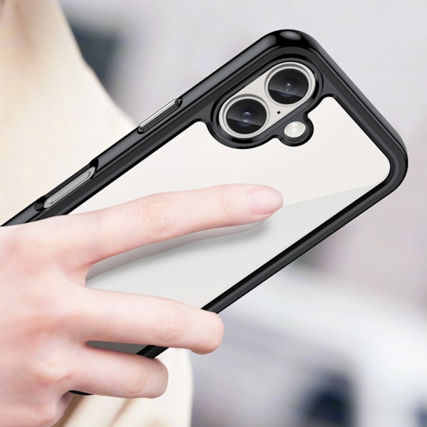 OUTER SPACE CASE MED GELÉRAMME TIL IPHONE 16 PLUS - SORT