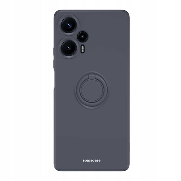Spacecase Silikonecase Ring För Poco F5 Svart Skydd