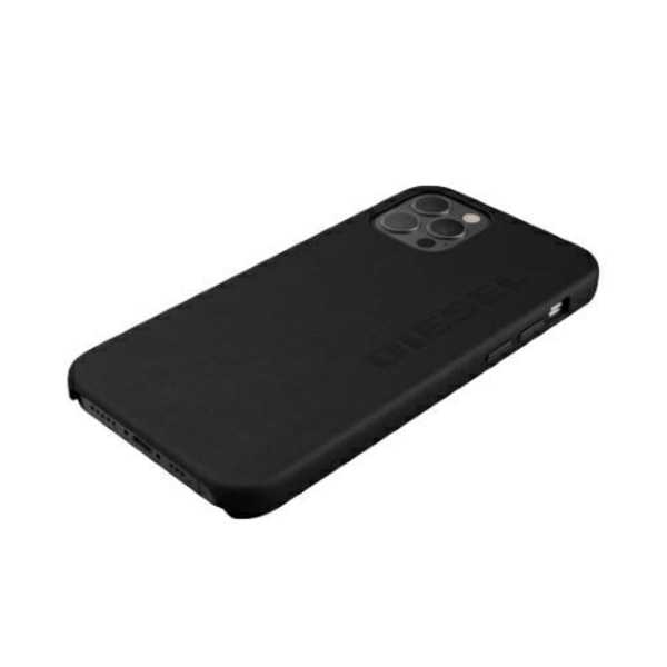 Dieselgjutet fodral Premium läderomslag iPhone 12 Pro Max svart/svart 42517