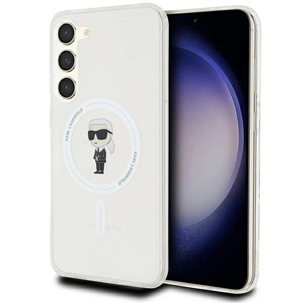 Karl Lagerfeld IML Ikonik MagSafe-deksel til Samsung Galaxy S24+ - Gjennomsiktig