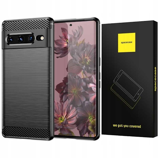 Spacecase Fodral Carbon Google Pixel 7 Pro Svart