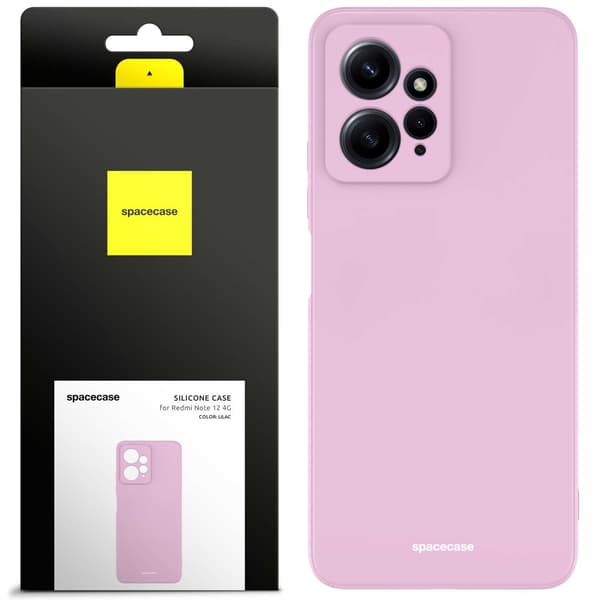 Spacecase Silikonfodral För Xiaomi Redmi Note 12 4G Lilac