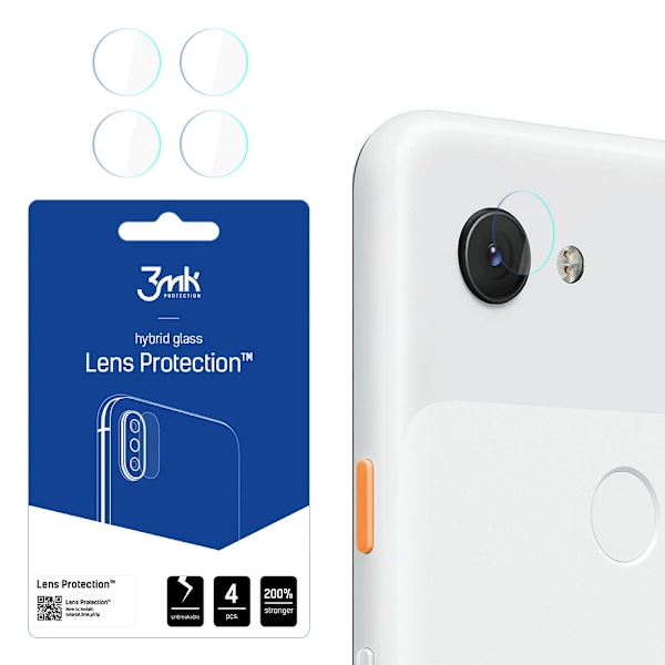 3MK LENS PROTECTION HYBRID KAMERAGLAS TIL GOOGLE PIXEL 3A