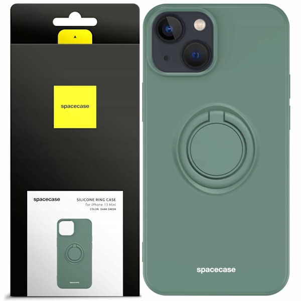 Spacecase Silikonfodral För Iphone 13 Mini Mörkgrön