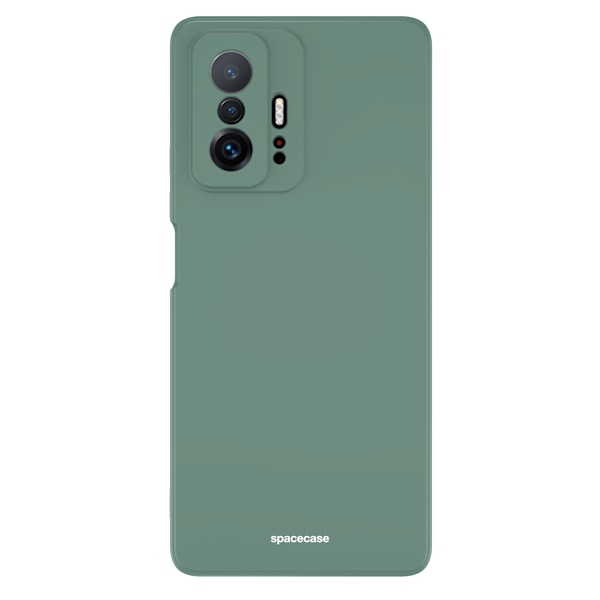 Spacecase Silikonfodral För Xiaomi Phone 11T 11T Pro Mörkgrön