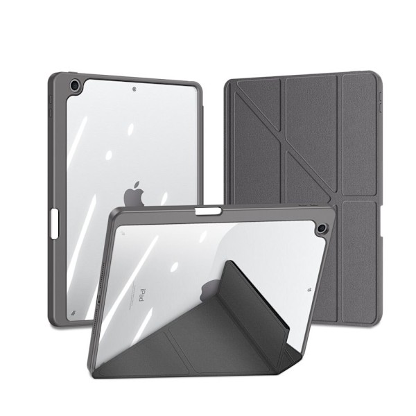 Dux Ducis Magi-deksel for iPad 10.2 2021 / 2020 / 2019 smart etui med stativ og oppbevaring for Apple Pencil grå