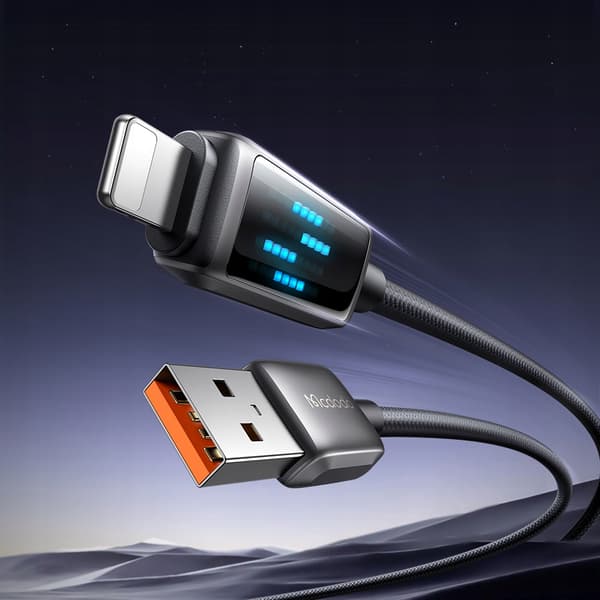 MCDODO LADDARE USB BLIXT SNABB LADDNINGSKABEL FÖR IPHONE 1M LED