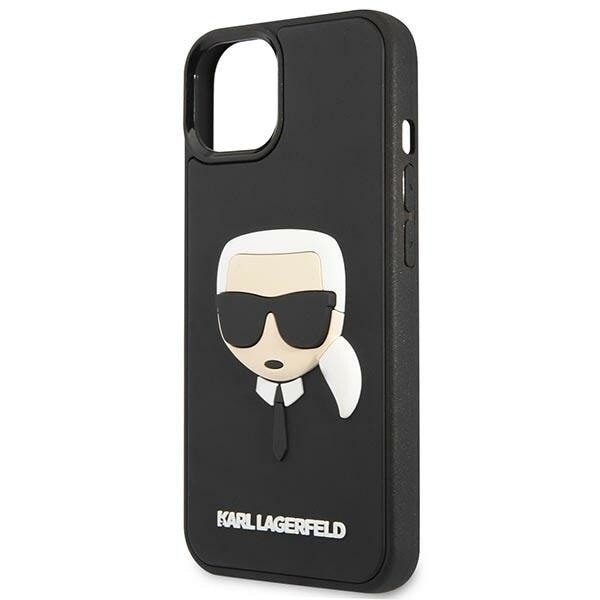 KARL LAGERFELD 3D GUMMI KARL'S HEAD ETUI TIL IPHONE 14 PLUS - SORT