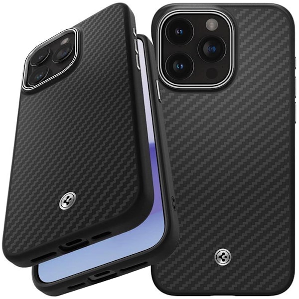 SPIGEN ENZO ARAMID MAG CASE MED MAGSAFE TIL IPHONE 15 PRO MAX - MAT SORT